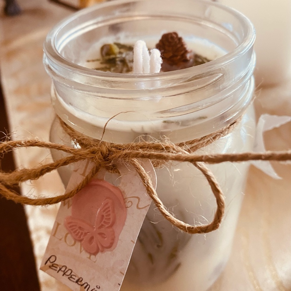 DIY|Organic Aromatic |Botanic Soy Candle |Essetial oil| - Picture 6 of 6